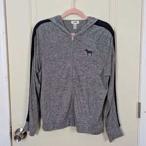 VS PINK | Grey Zip-up Hoodie Size Small
